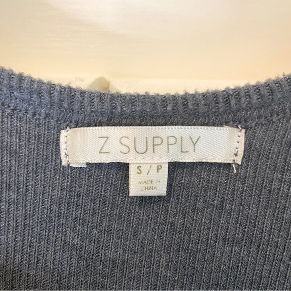 Z Supply Sneak Peek Brushed Rib Tank - Dark Grey - Picture 9 of 10